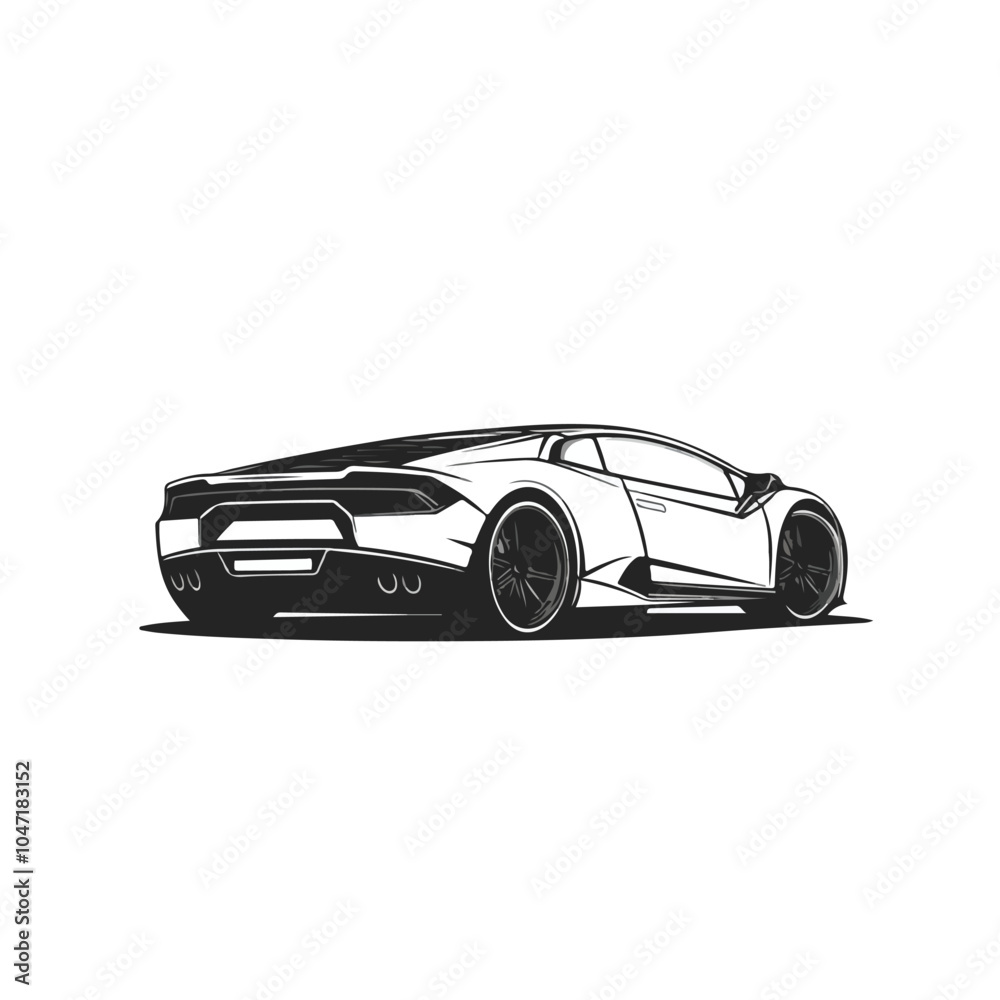 Dynamic Sport Car Vector Logo Design Template for Automotive Branding Dynamic Sport Car Vector Logo Design Template for Automotive Branding