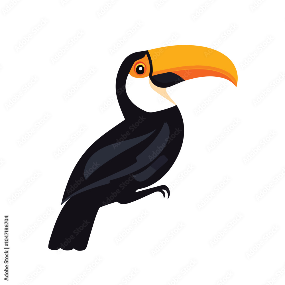 Fototapeta premium Sleek Toucan Vector Logo Design Template for Creative Projects