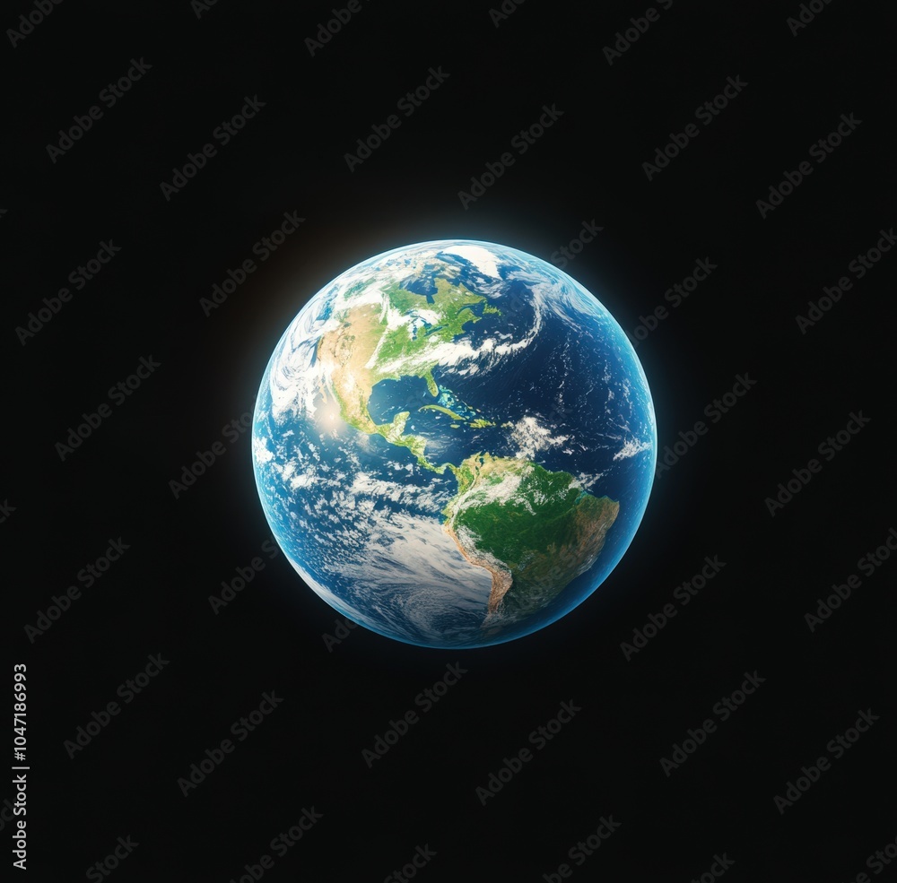 Stunning image of the planet earth in space Stunning image of the planet earth in space