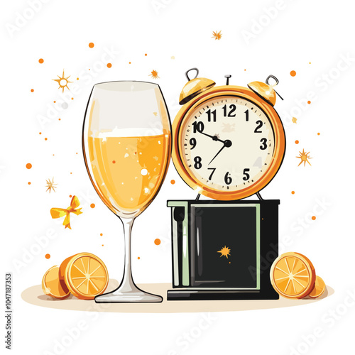 Festive New Year Greetings with anticipation