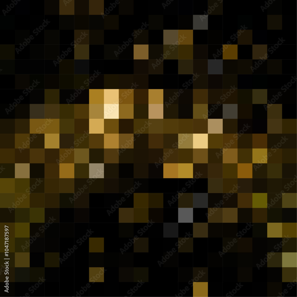 Fototapeta premium Black Gold Abstract Square Background Vector