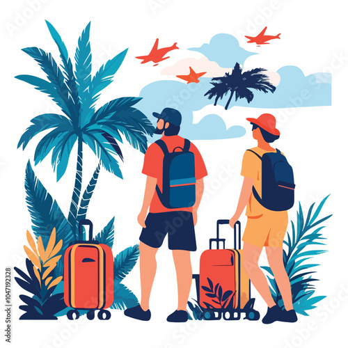 Professional Travelling and Tourism Social Media Post Template