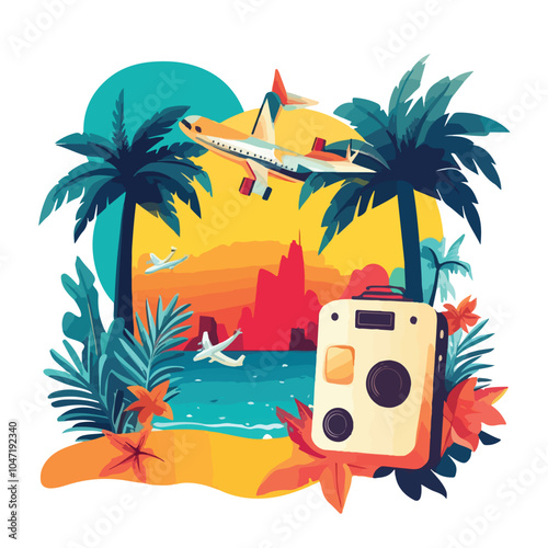Professional Travelling and Tourism Social Media Post Template