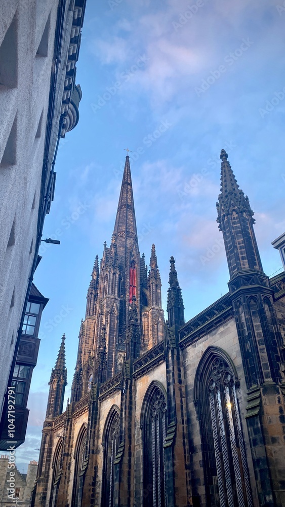 Obraz premium The Hub on Edinburgh's Royal Mile in Scotland