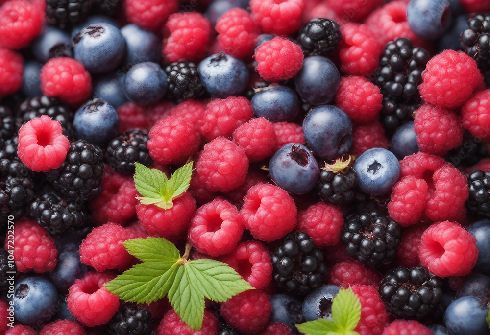 Wild Berries mix raspberry blueberry blackberry isolated on white background full depth of field Wild Berries mix raspberry blueberry blackberry isolated on white background full depth of field