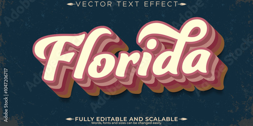 Retro sticker text effect, editable 70s and 80s text style