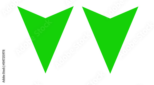 Green arrow icons set. Vector illustration.illustration curved arrow icons.Arrow sign icon set.