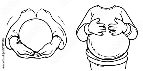 Icon isolated on transparent background with simple outline black thin line of masseur service. You can edit the line thickness.