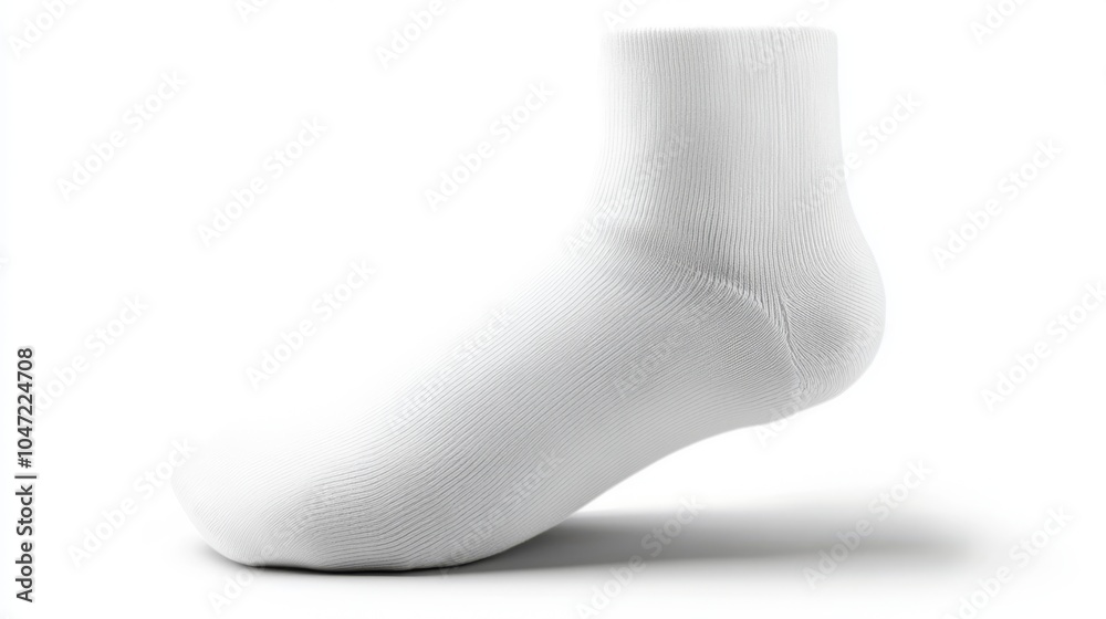 White Crew Socks Mockup – Minimalistic Design White Crew Socks Mockup – Minimalistic Design