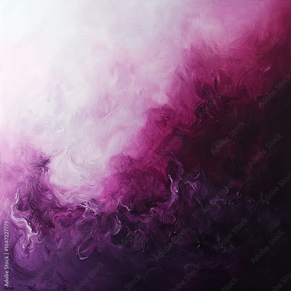 Abstract artwork with swirls of pink and purple hues on a white background. Abstract artwork with swirls of pink and purple hues on a white background.