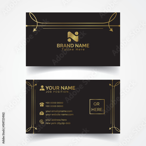 Business card design template, Clean professional business card template, visiting card, business card template.
