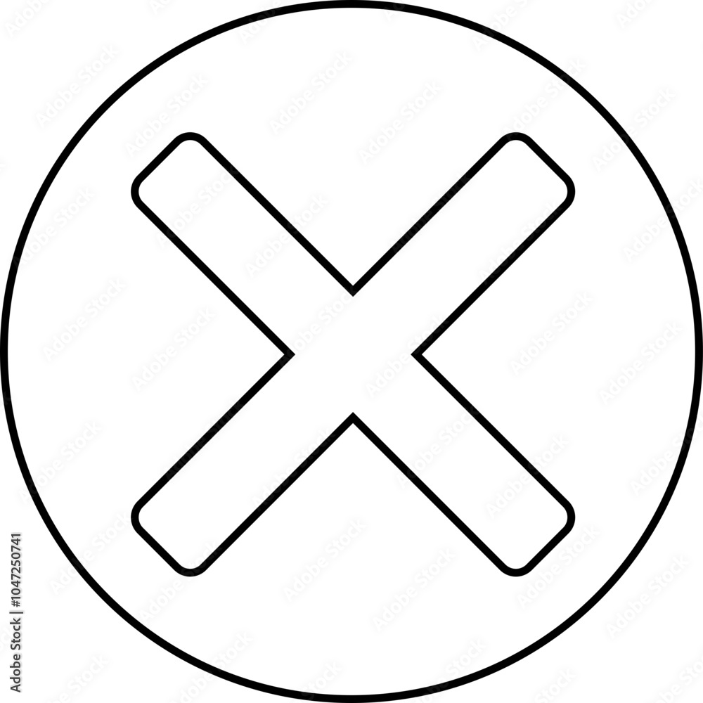 Obraz premium red cross button