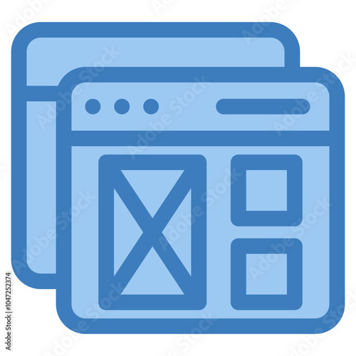 Web Layout Icon Element For Design