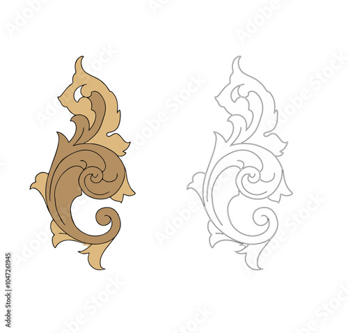 ANCIENT ROMAN AND HISTORICAL CLASSIC DECORATIONS GOTHIC COLUMNS AND FRIEZES IN ANCIENT VENICE STYLE