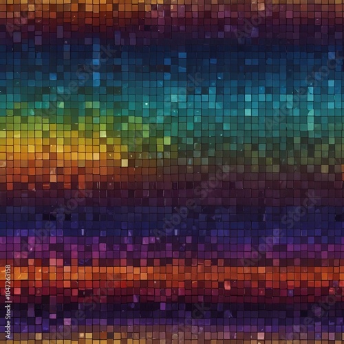 Gradient pixelated abstract background in vibrant colors