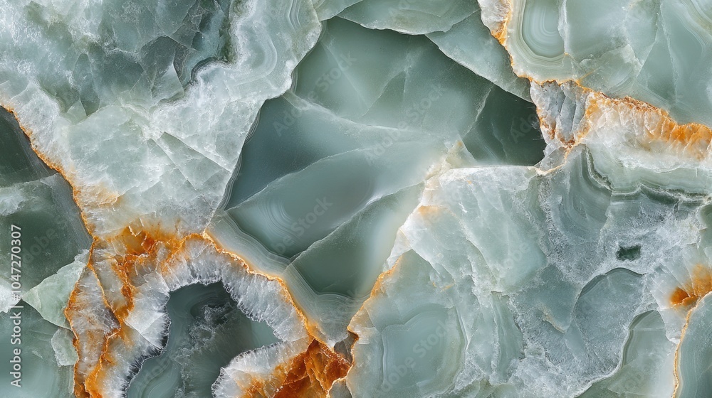 Obraz premium High-quality blue-green onyx texture with polished, smooth surface and abstract gemstone details.