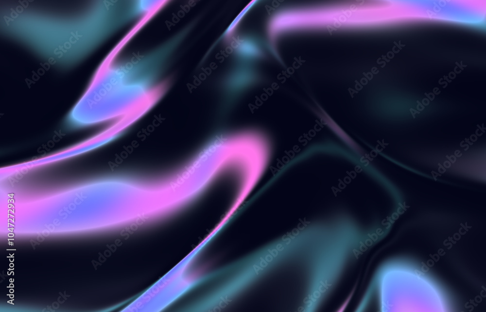 Obraz premium Abstract Liquid Gradient Background. Chrome Backdrop