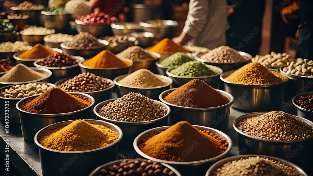Fototapeta premium spices in the market