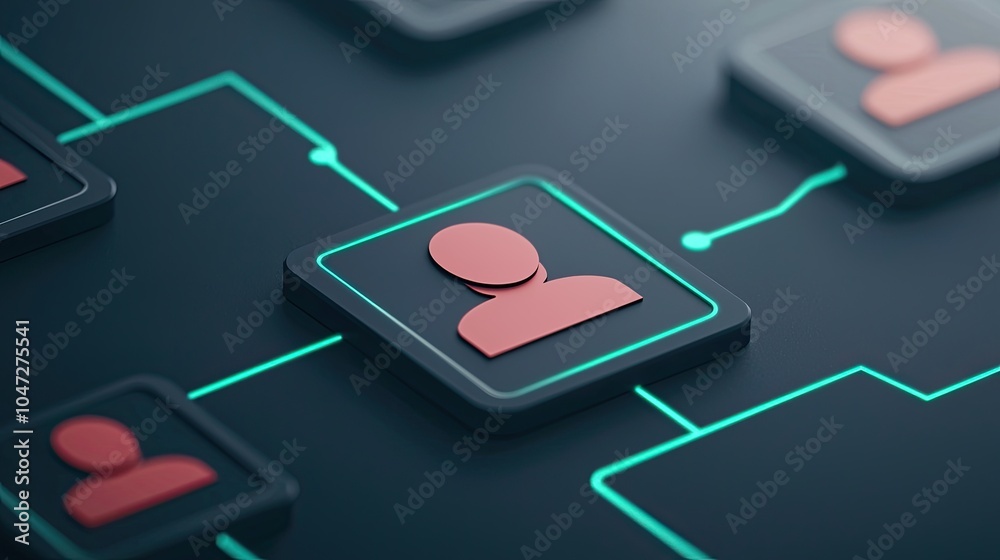 A digital representation of a hierarchical structure featuring user icons connected by lines, symbolizing relationships or organizational charts. A digital representation of a hierarchical structure featuring user icons connected by lines, symbolizing relationships or organizational charts.