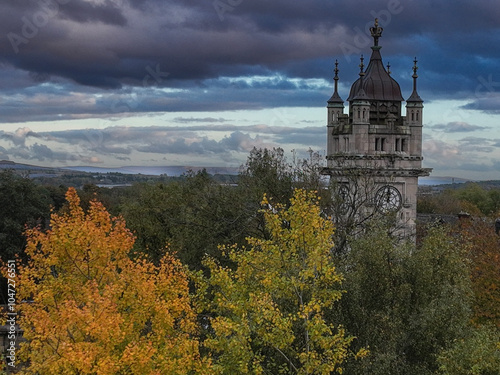 Fotografi Bury clock tower in the autumn