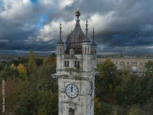 Photography closeup of Bury clocktower