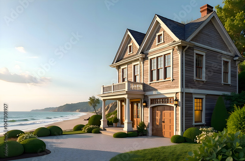 Victorian house on the seafront