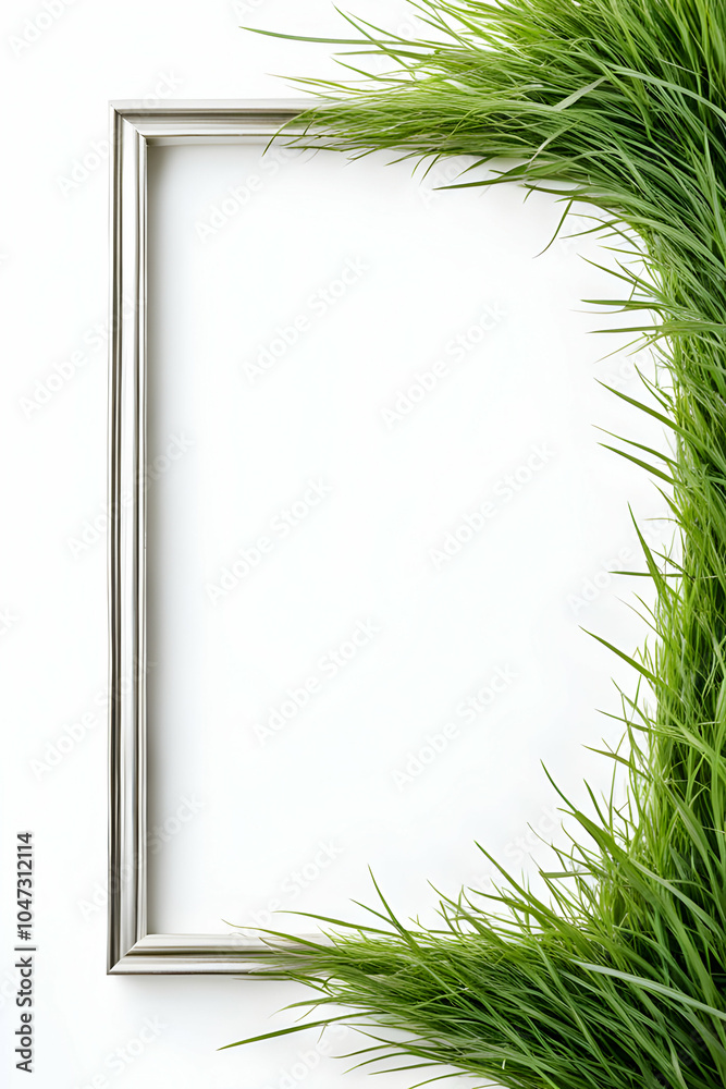 Grass frame illustration