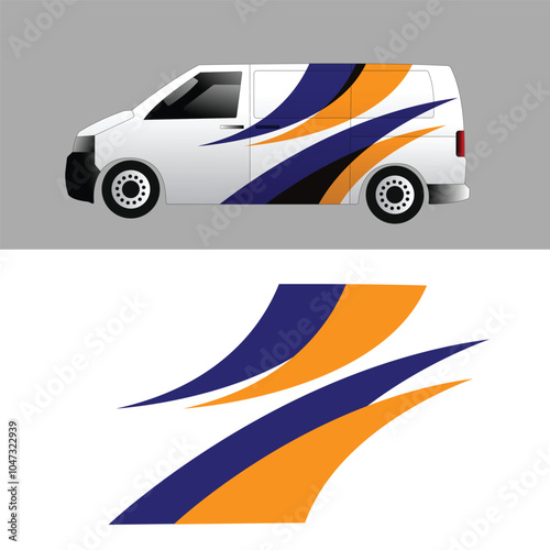 vector design sticker wrap body car van cargo company