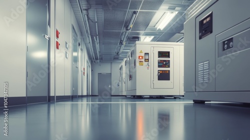 Wallpaper Mural Medicalgrade emergency generator installation rendering in hospital basement Torontodigital.ca