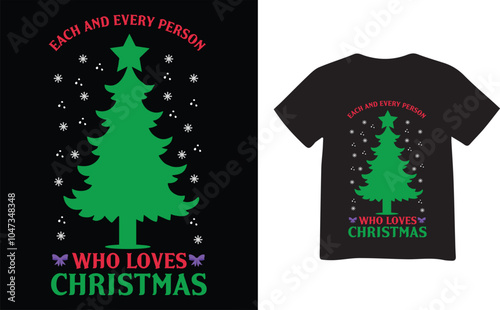 Christmas T-shirt design, Christmas design, Santa Claus, December festival, Holidays, Merry Christmas