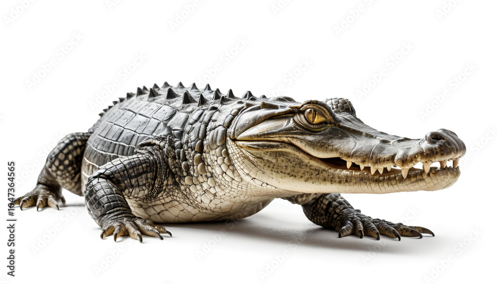 Alligator on white background isolated Alligator on white background isolated