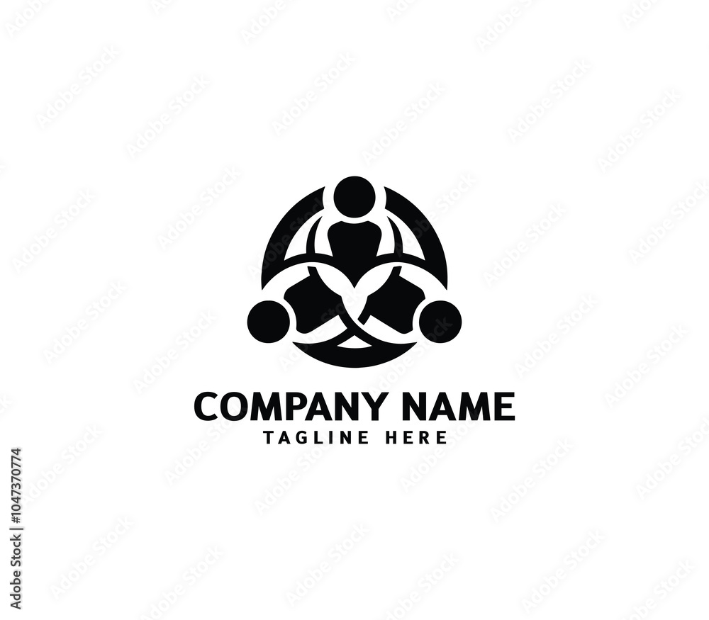 Obraz premium People community logo. Global Community, Community human, Community health care, People family logo