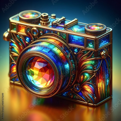 Vibrant Glass Effect Camera that creates a colorful glass like e photo