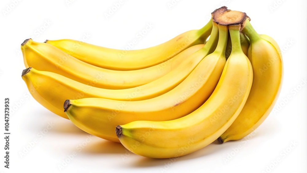 Yellow bananas isolated on white background Yellow bananas isolated on white background