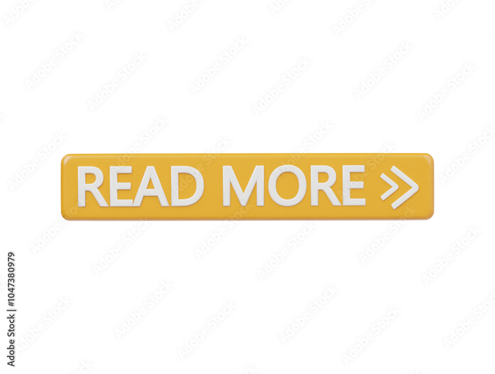 Read more icon 3d render illustration Read more icon 3d render illustration