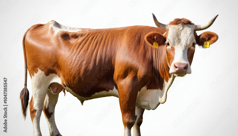 Cow on white background isolated Cow on white background isolated