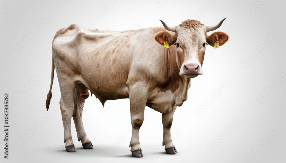 Cow on white background isolated Cow on white background isolated