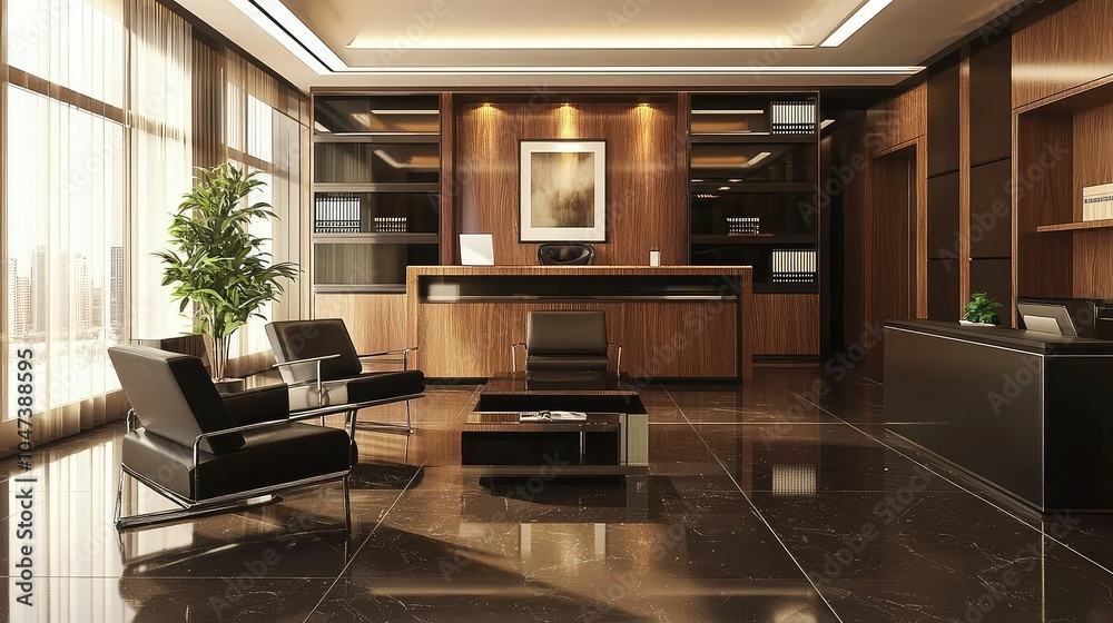 Sleek Contemporary Office Lounge Design Sleek Contemporary Office Lounge Design