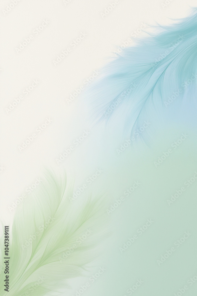 Obraz premium omber effect soft and smooth feather background