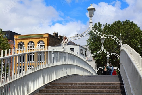 Photography Dublin Ha'penny Bridge in Ireland