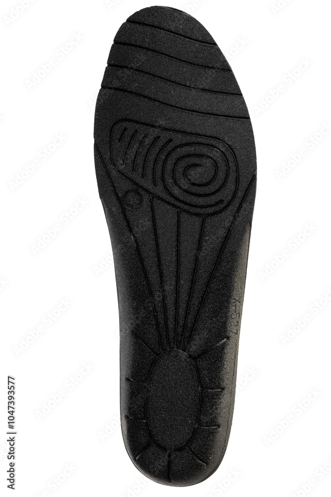 Close up of the inner surface of a shoe insole Close up of the inner surface of a shoe insole