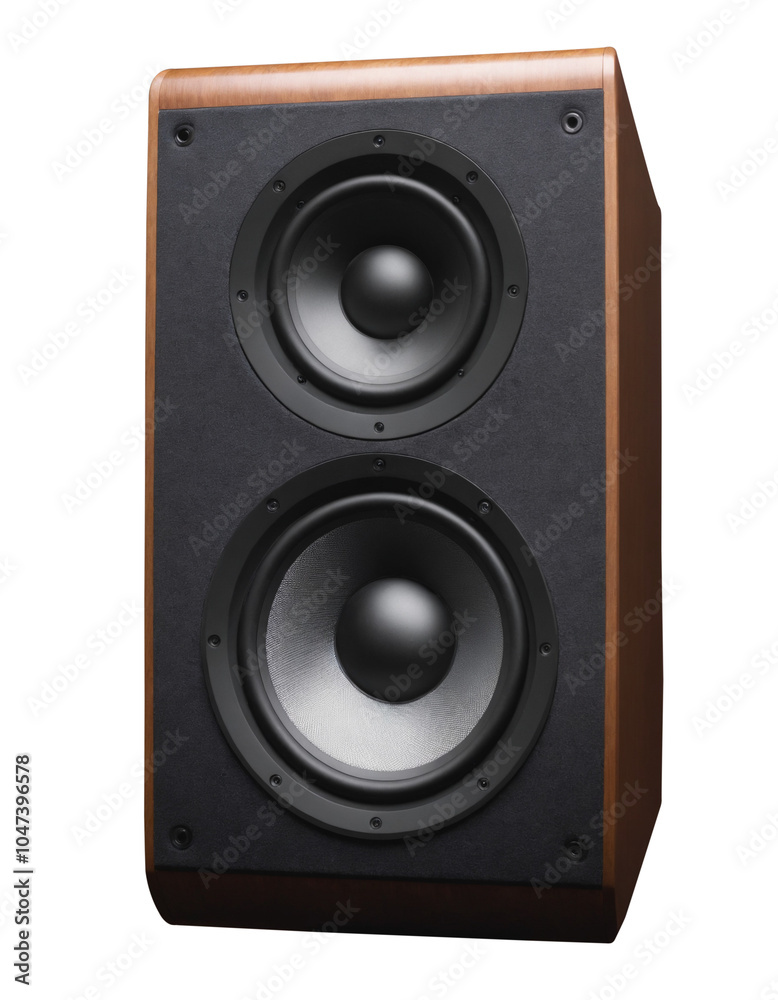 Music studio speaker monitor isolated on transparent background. Produced with Generative AI. Music studio speaker monitor isolated on transparent background. Produced with Generative AI.