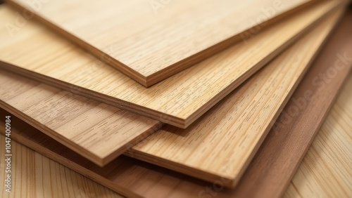 A stack of ply woods with different colors and textures