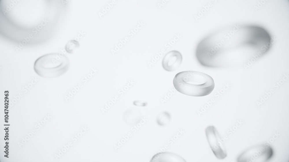 abstract 3d render transparent illustration