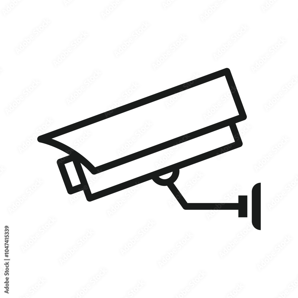Security surveillance, cctv camera icon design in simple style Security surveillance, cctv camera icon design in simple style