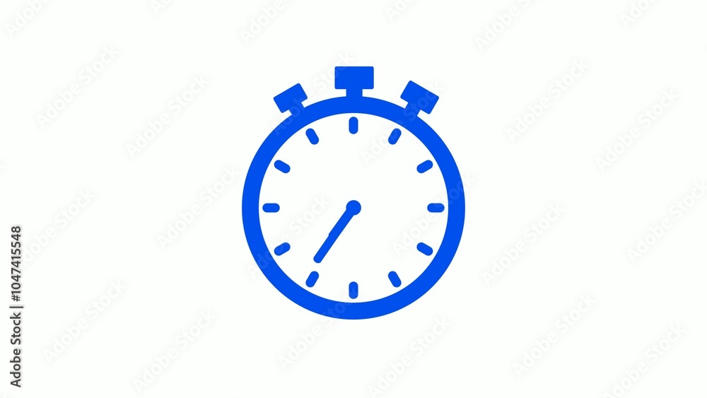 Stop watch clock blue color Stop watch clock blue color