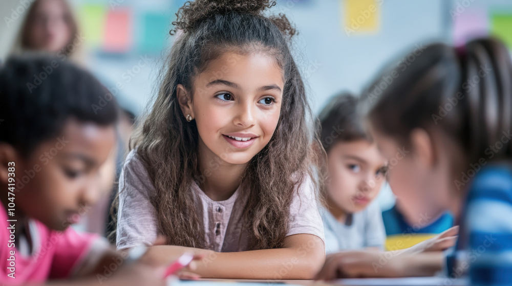 Diverse Students Engaged in Classroom Discussion Diverse Students Engaged in Classroom Discussion