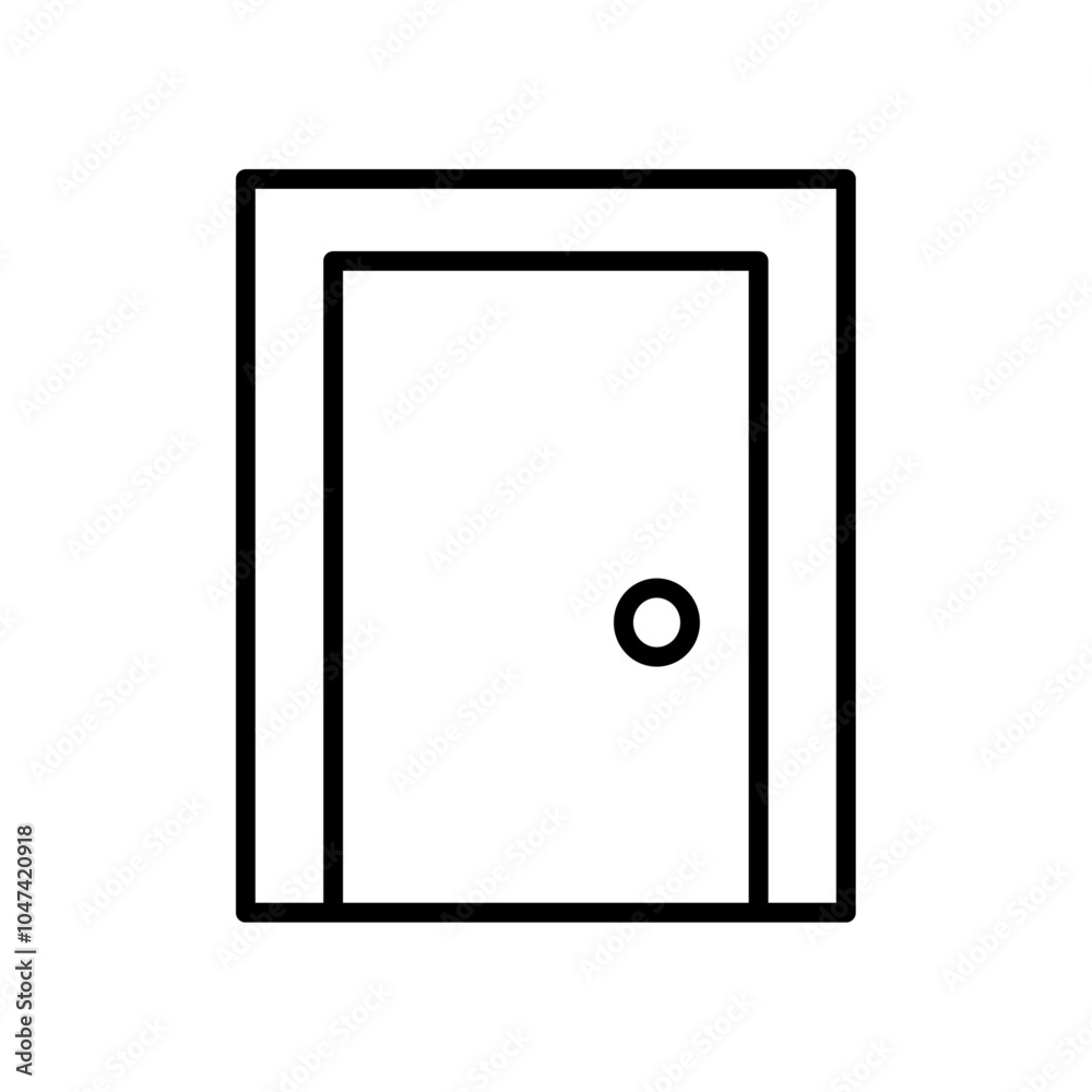 Door icon logo set vector Door icon logo set vector
