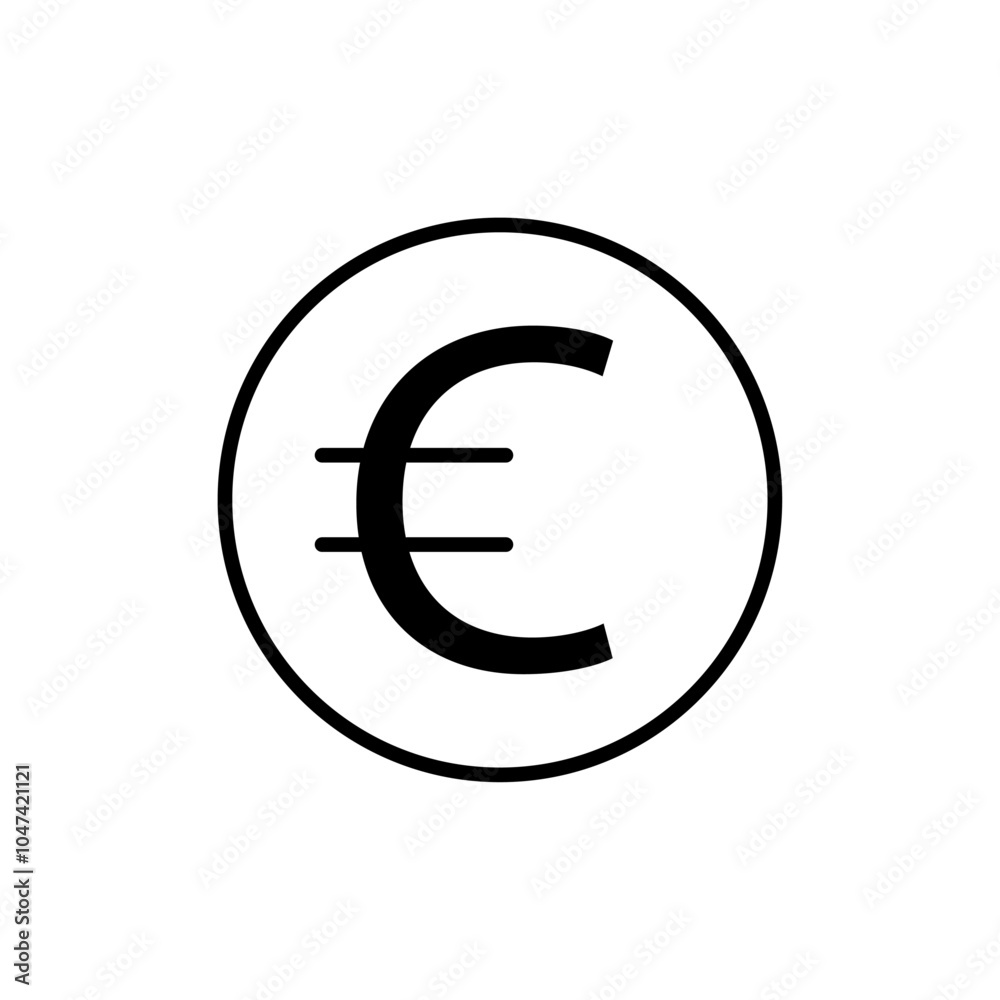 Euro icon logo set vector Euro icon logo set vector