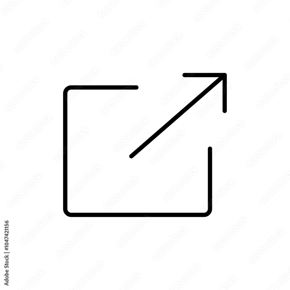 External link icon logo set vector External link icon logo set vector